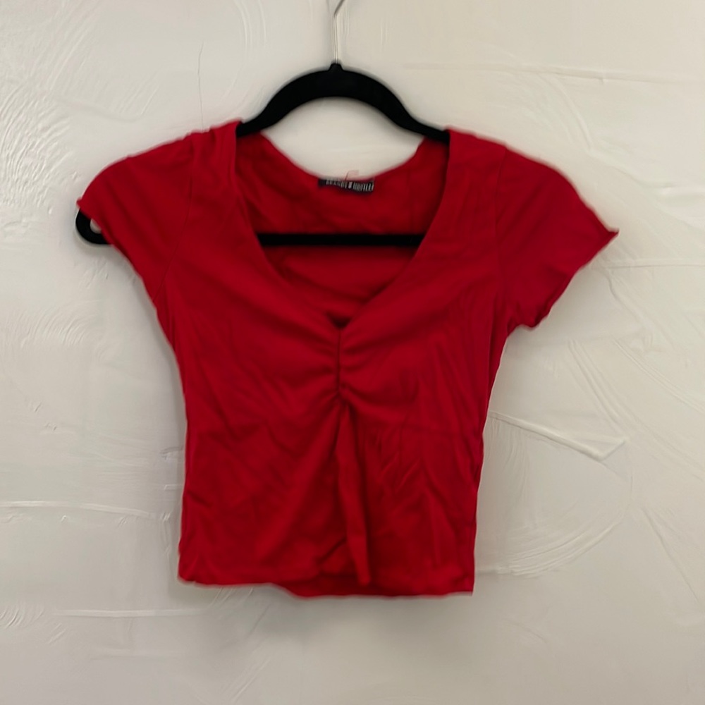 Brandy Melville Red Crop Top